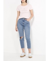 Женская розовая футболка от Broadway