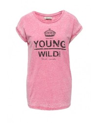 Женская розовая футболка от Bruebeck