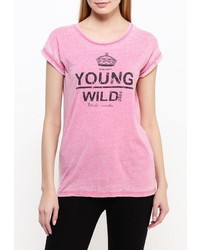 Женская розовая футболка от Bruebeck