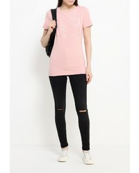 Женская розовая футболка от Calvin Klein Jeans