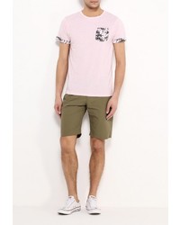 Мужская розовая футболка от D-struct