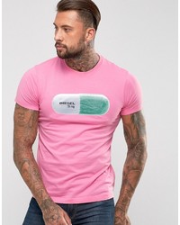 Мужская розовая футболка от Diesel
