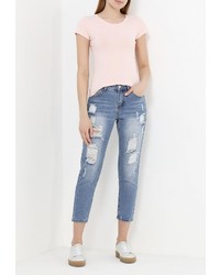 Женская розовая футболка от Dorado