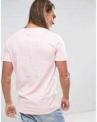 Мужская розовая футболка от Dr. Denim