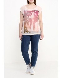 Женская розовая футболка от Emoi Size Plus