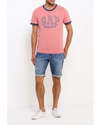 Мужская розовая футболка от Gap