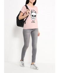 Женская розовая футболка от Jennyfer