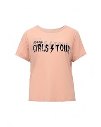 Женская розовая футболка от Jennyfer