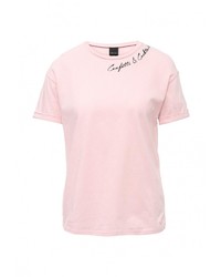 Женская розовая футболка от LOST INK