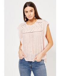 Женская розовая футболка от Mango