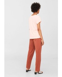 Женская розовая футболка от Mango