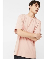 Мужская розовая футболка от Mango Man