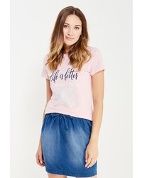 Женская розовая футболка от Modis