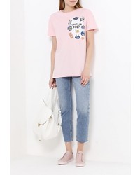 Женская розовая футболка от Modis