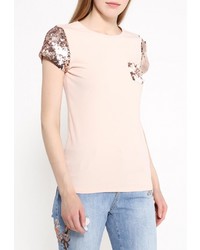 Женская розовая футболка от Motivi