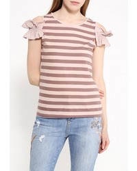 Женская розовая футболка от Motivi