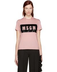 Женская розовая футболка от MSGM