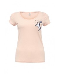 Женская розовая футболка от Only