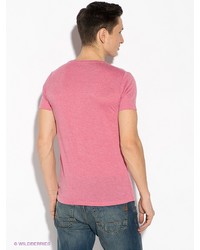 Мужская розовая футболка от Oodji