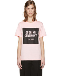 Женская розовая футболка от Opening Ceremony