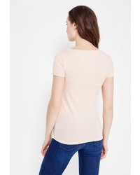 Женская розовая футболка от Pepe Jeans