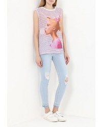 Женская розовая футболка от Silvian Heach