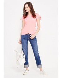 Женская розовая футболка от SPRINGFIELD