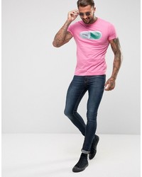 Мужская розовая футболка от Diesel
