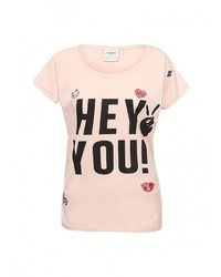 Женская розовая футболка от Vero Moda