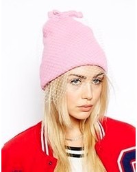 Женская розовая шапка от Asos
