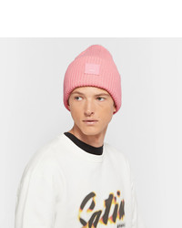Мужская розовая шапка от Acne Studios