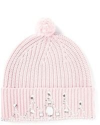 Женская розовая шапка от Markus Lupfer