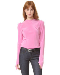 Розовая шелковая блузка от Natasha Zinko