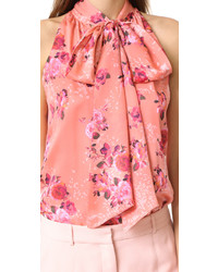 Розовая шелковая блузка от Prabal Gurung