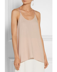 Женская розовая шелковая майка от Helmut Lang