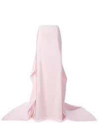 Розовая шелковая юбка