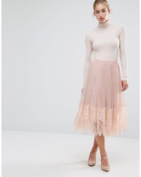 Розовая юбка в сеточку от Miss Selfridge