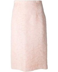 Розовая юбка-карандаш от Jean Louis Scherrer