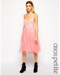 Розовая юбка-миди в сеточку от Asos