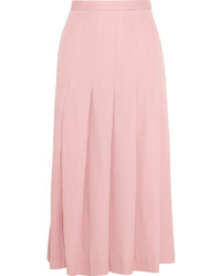 Розовая юбка-миди со складками от Mother of Pearl