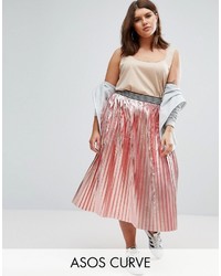 Розовая юбка со складками от Asos