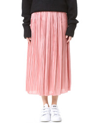 Розовая юбка со складками от Tibi