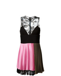 Розово-черное платье с пышной юбкой от Fausto Puglisi