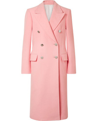 Розовое бархатное пальто
