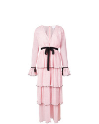 Розовое вечернее платье в горошек от Alice McCall