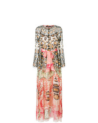 Розовое вечернее платье с принтом от Temperley London