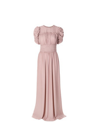 Розовое вечернее платье с рюшами от N°21