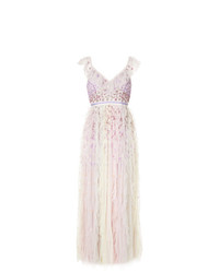 Розовое вечернее платье с цветочным принтом от Needle & Thread