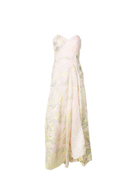 Розовое вечернее платье с цветочным принтом от Rubin Singer