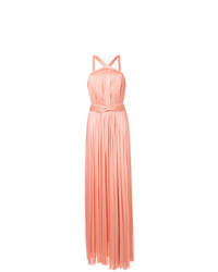 Розовое вечернее платье со складками от Maria Lucia Hohan